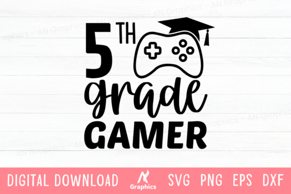 5th Grade Gamer SVG: A Graphic Design Asset for Modern Content
