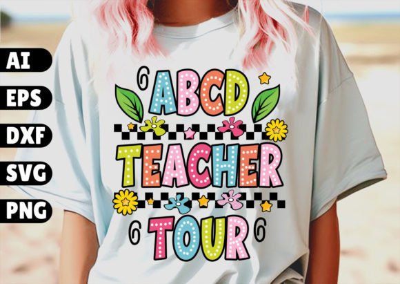 ABCD Teacher Tour School Graphics for T-Shirt Designs