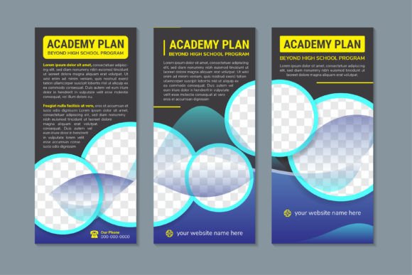 Academy Plan Vertical Banner: Graphics & Print Templates