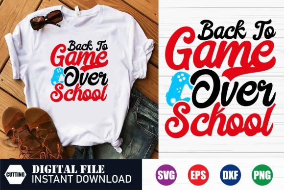 Back to Game over School Svg