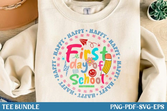 Happy First Day of School Teacher Shirt Graphics