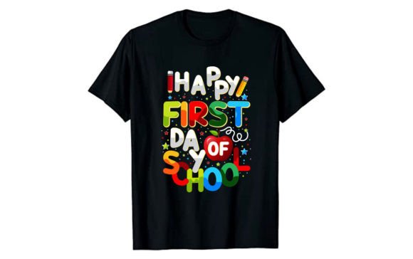Happy First Days of School Typography