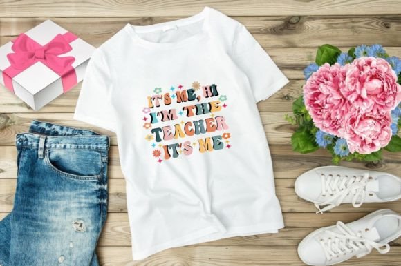 IT S ME HI I M the TEACHER Graphics for T-Shirt Designs