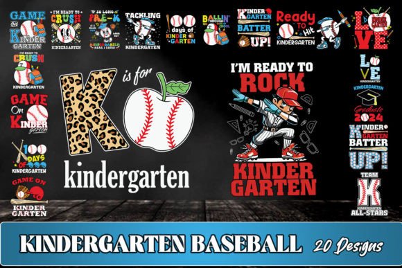 Kindergarten Baseball Graphics for Crafts