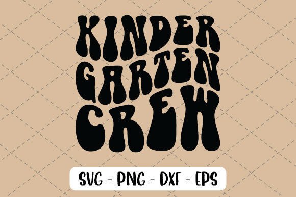 Kindergarten Crew Svg: A Graphic Design Asset for T-Shirt Designs