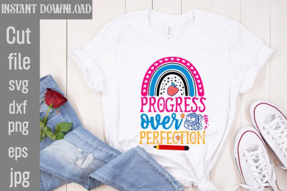 Progress Over Perfection SVG
