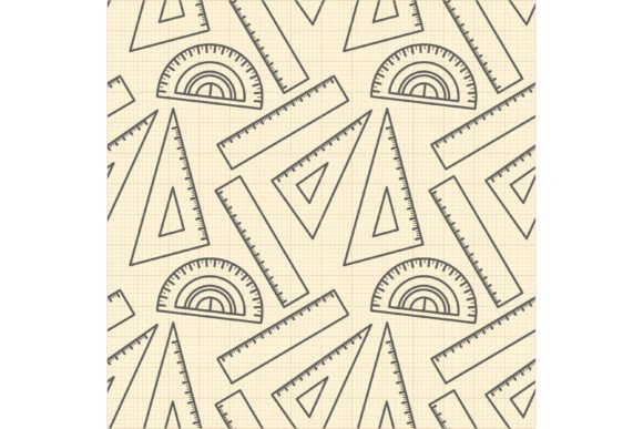 Ruler Pattern Brown Line: Modern Graphics & Patterns