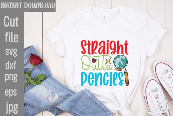 Straight Outta Pencils Graphics for Freebies