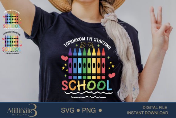 Tomorrow I’m Starting School SVG PNG B